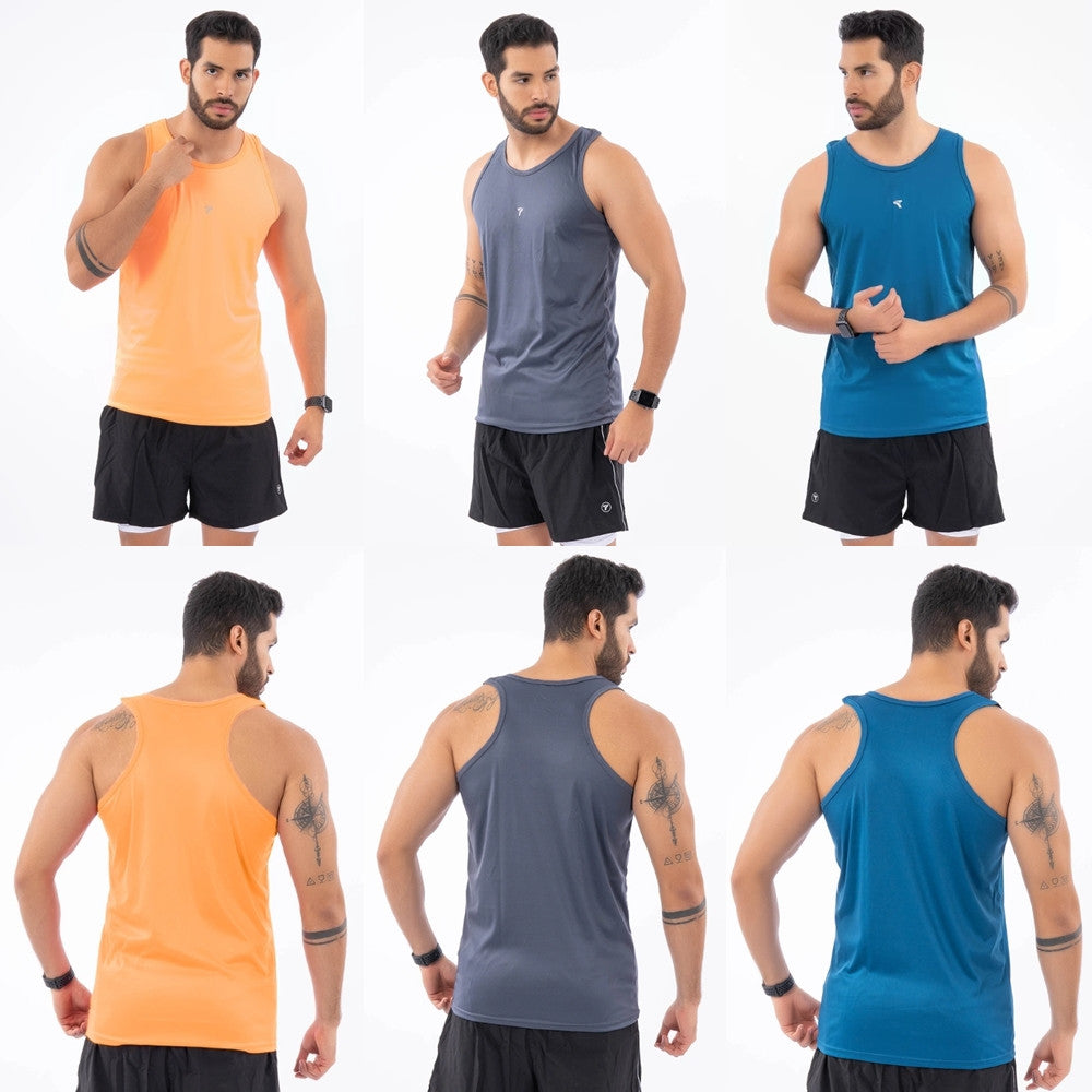 Camisilla Deportiva Slim Fit Gym Hombre