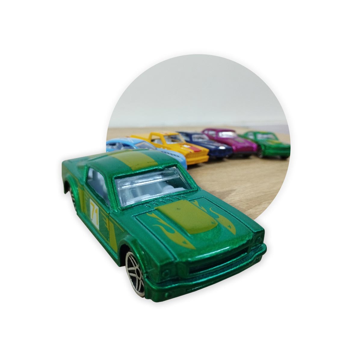 Set X6 Carros De Carreras Veloces 18691