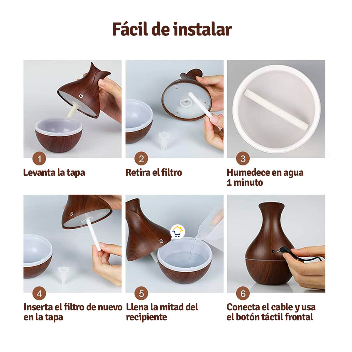 Humidificador Led Difusor Aromas Sl004