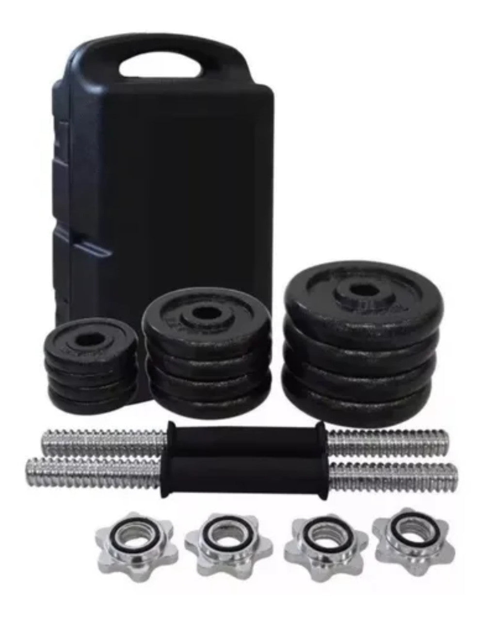 Kit Mancuernas 20kg Discos Pesas Ejercicio