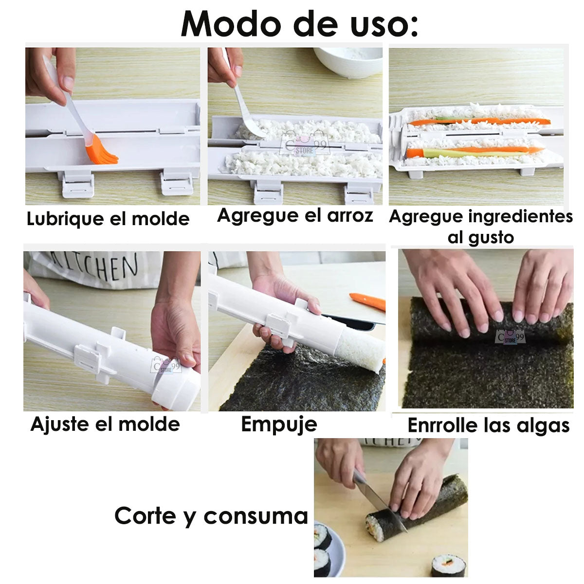 Molde Para Hacer Sushi Maquina Enrollar