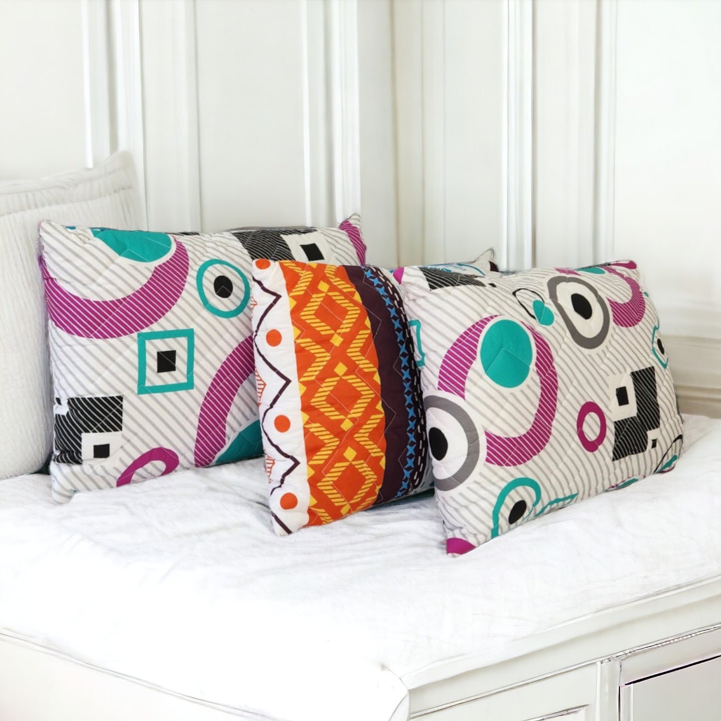 Set X 2 Almohadas Acolchadas 65x45cm