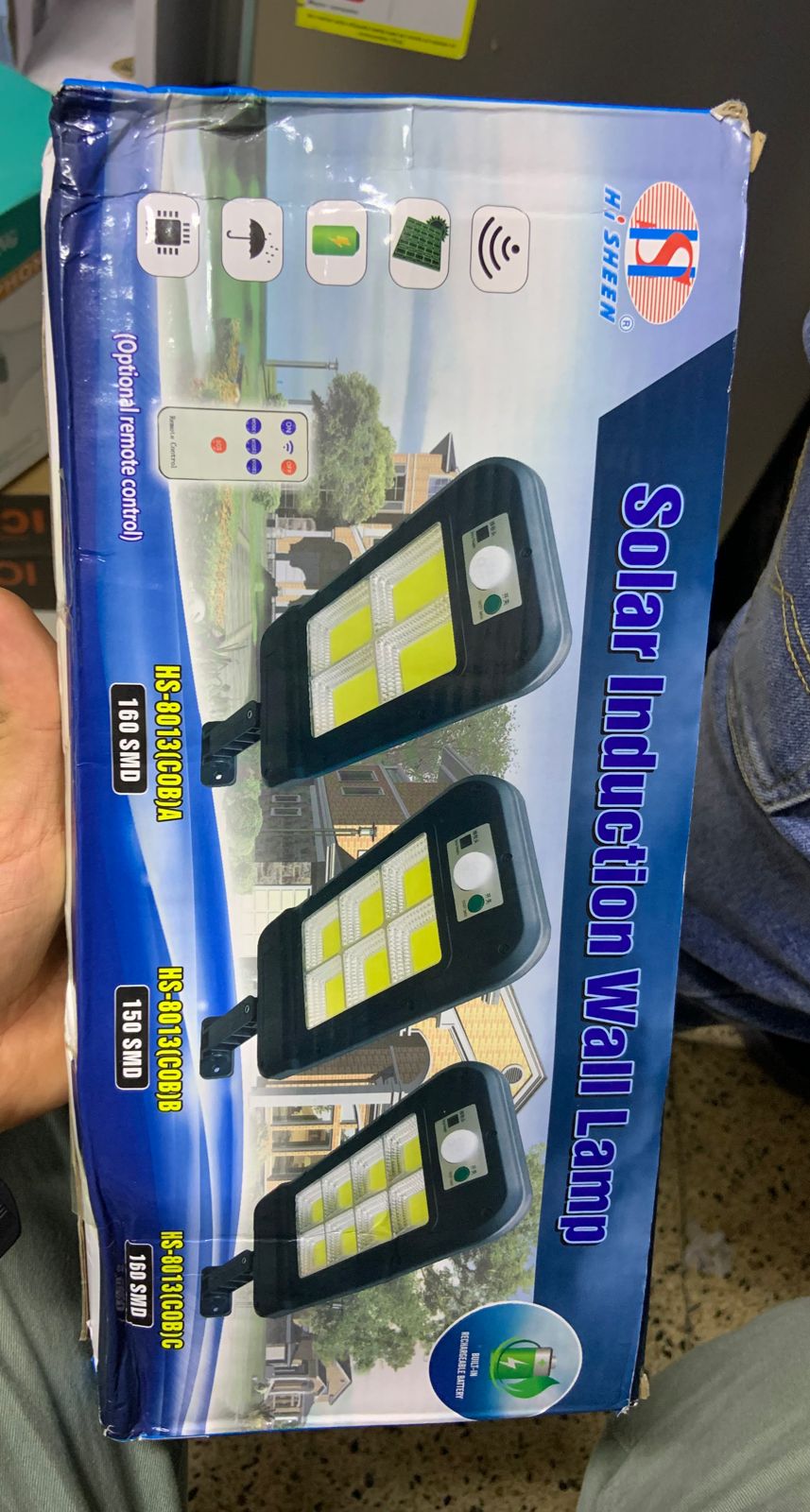 Lampara Solar Con Sensor Hs8013 B