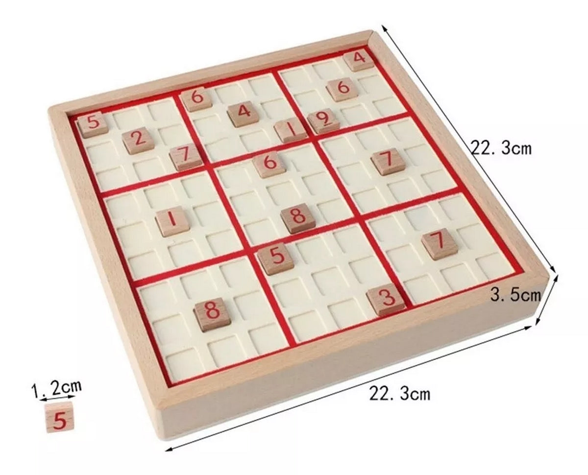 Sudoku Madera Juego Mental Matematico