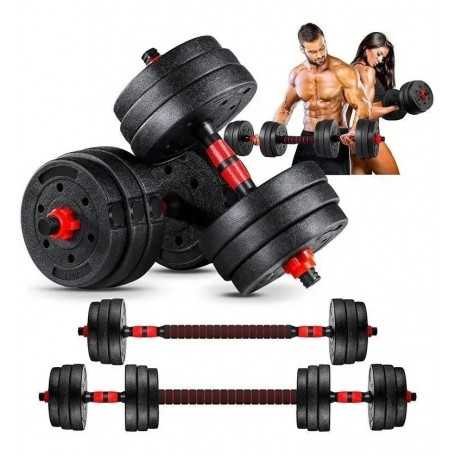 Kit Mancuernas Pesas 20kg 40lb Antideslizante