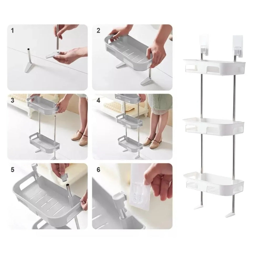 Organizador baño Plegable 3niveles Cuadra