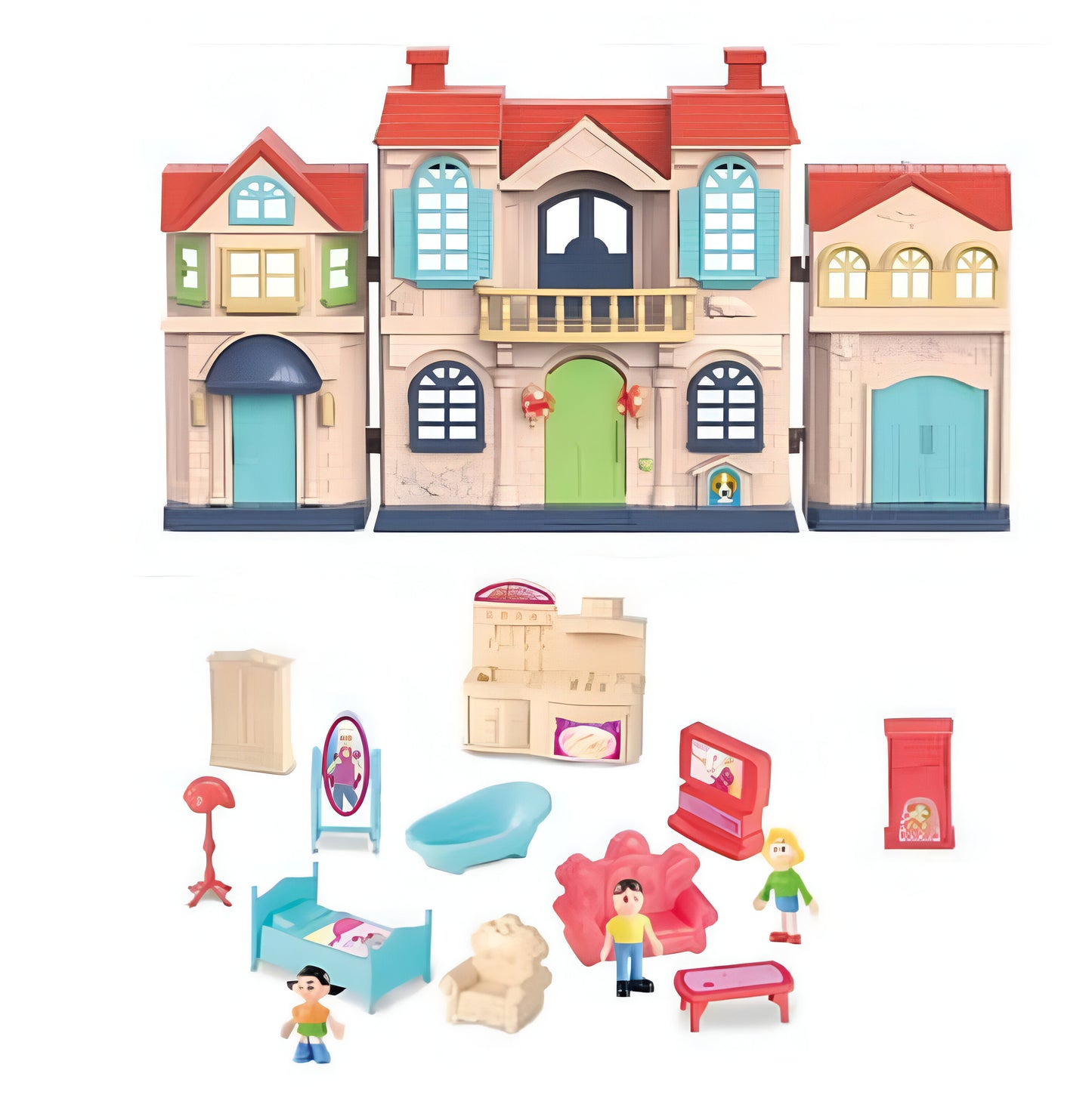 Casa Castillo Para Muñecas Muebles Acces
