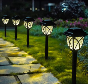 Lampara Solar Jardin Grande X6