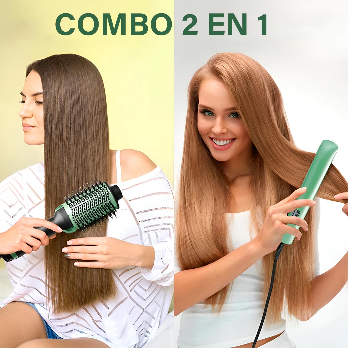 Combo 2 En 1 Plancha Cepillo Pro2501