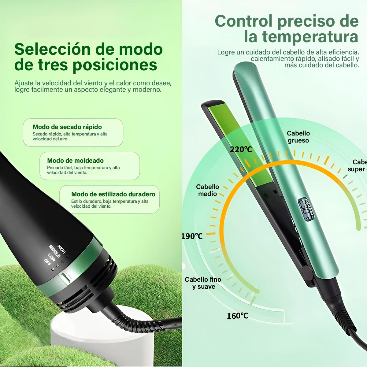 Combo 2 En 1 Plancha Cepillo Pro2501
