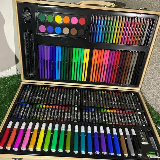 Set Arte 220 Piezas De Lujo En Madera