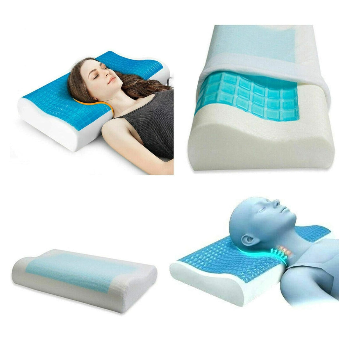 Almohada Memory Foam Con Gel