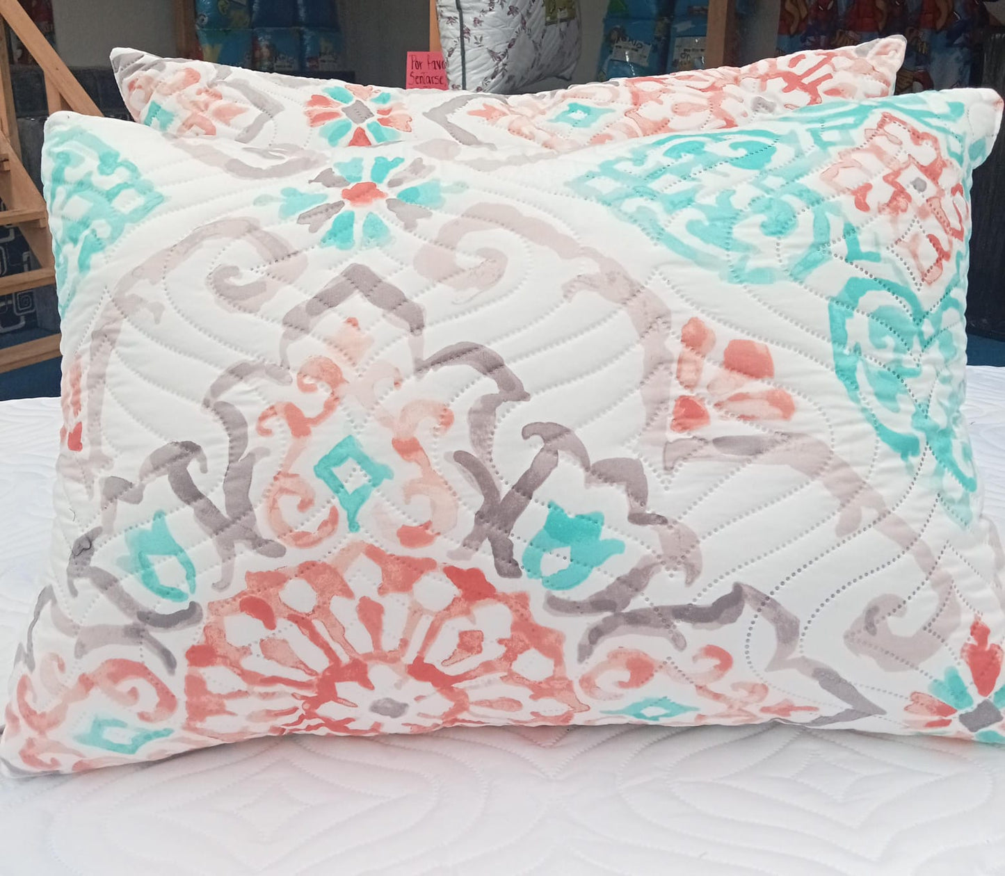 Almohadas Con Relleno Siliconado 68x48cm