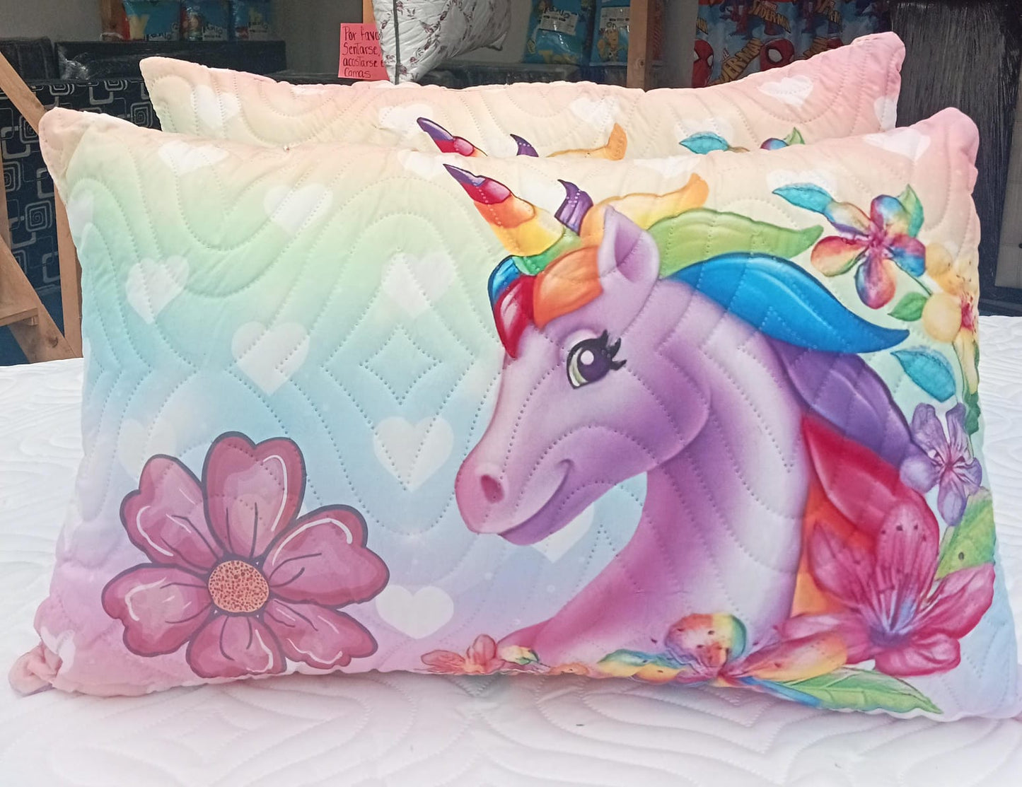 Almohadas Con Relleno Siliconado 68x48cm