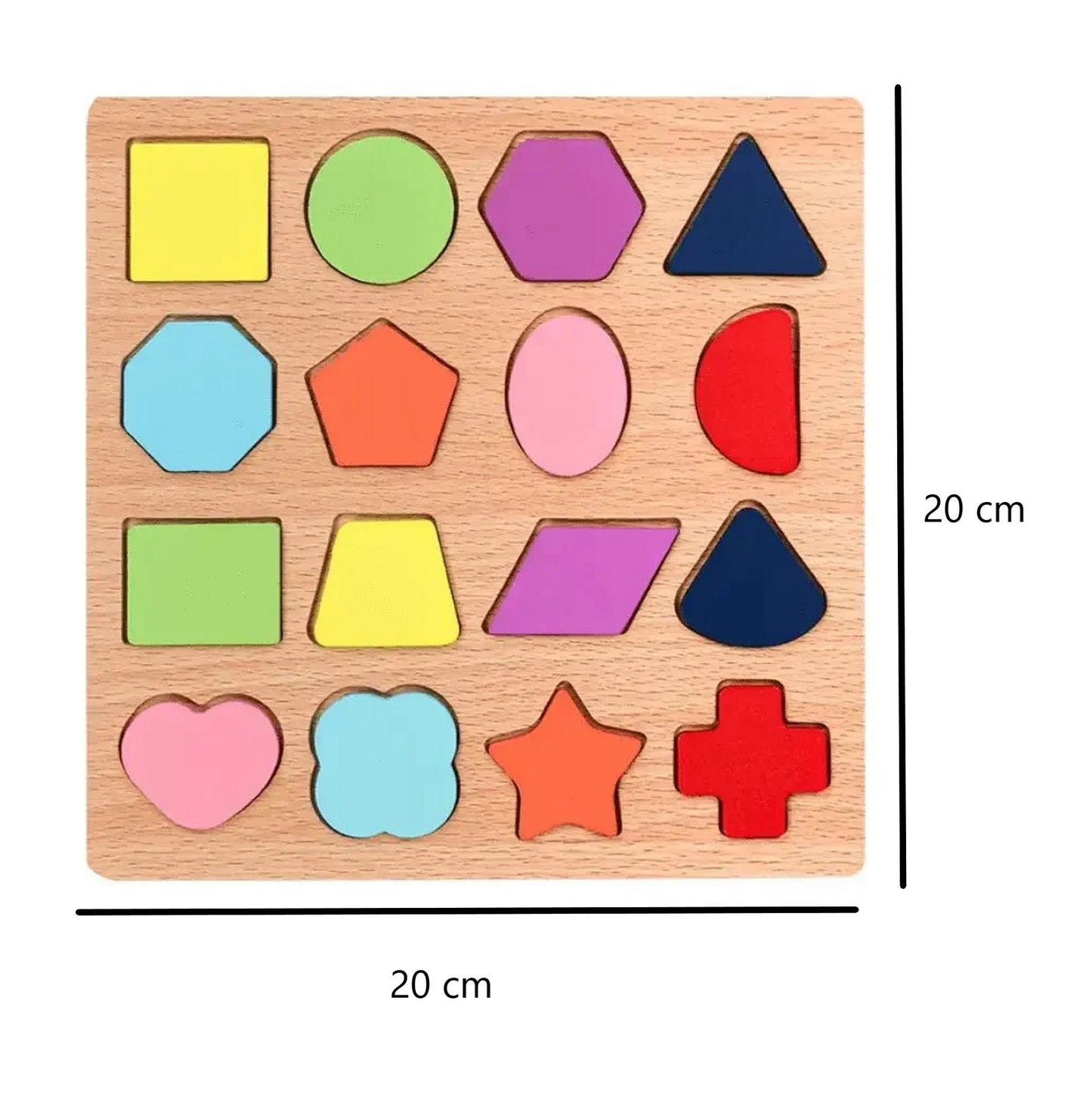 Juego Madera Figuras Geometricas Objeto