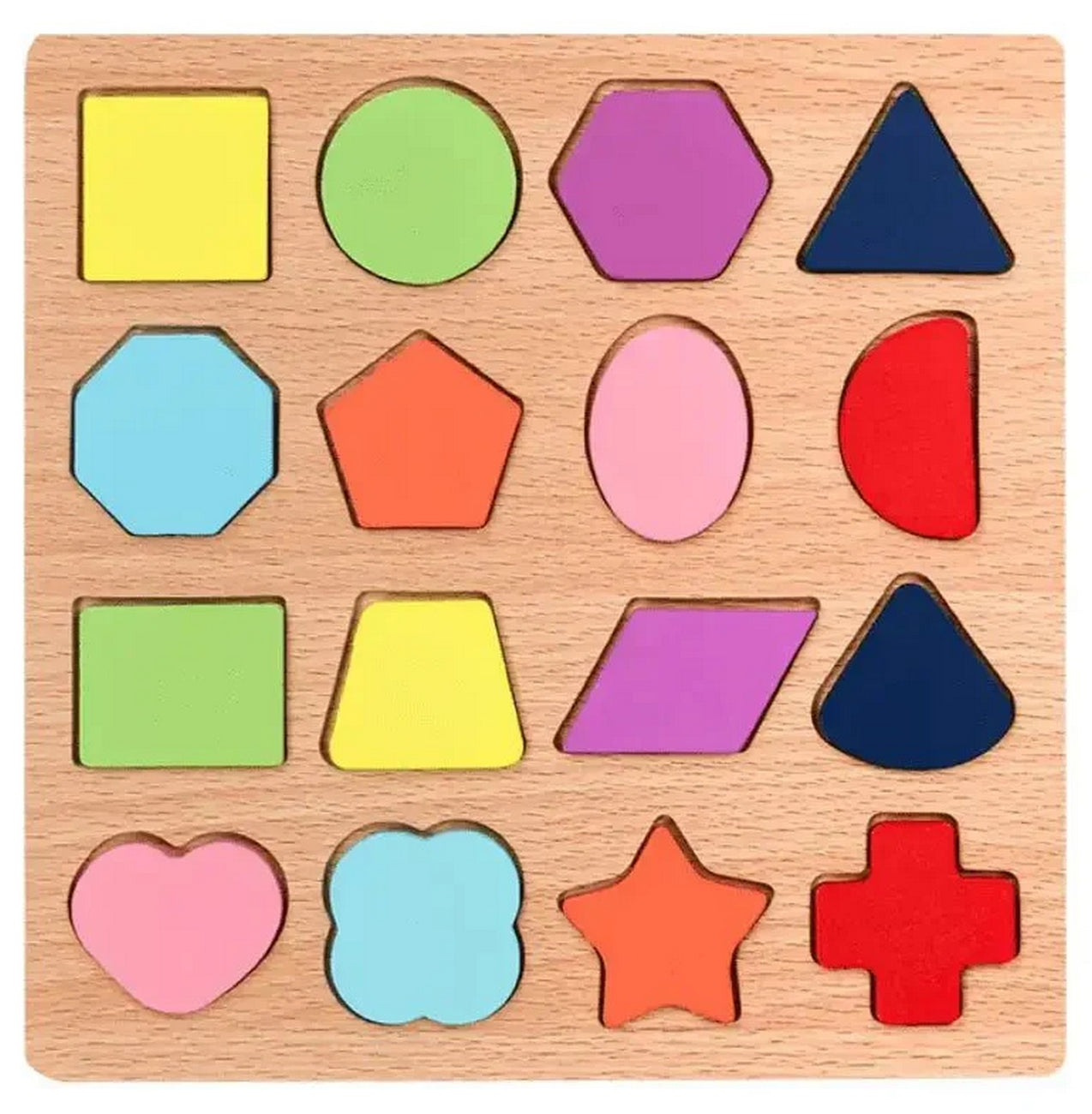 Juego Madera Figuras Geometricas Objeto
