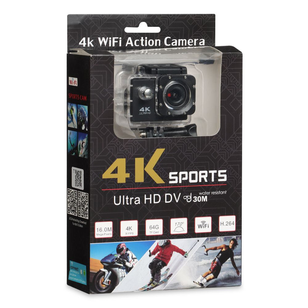 Camara 4K Deportiva Wifi Sumergible Mini