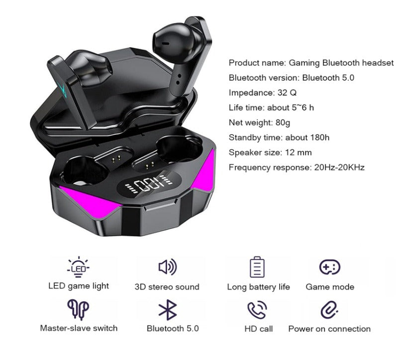 Audifonos Gamer Bluetooth
