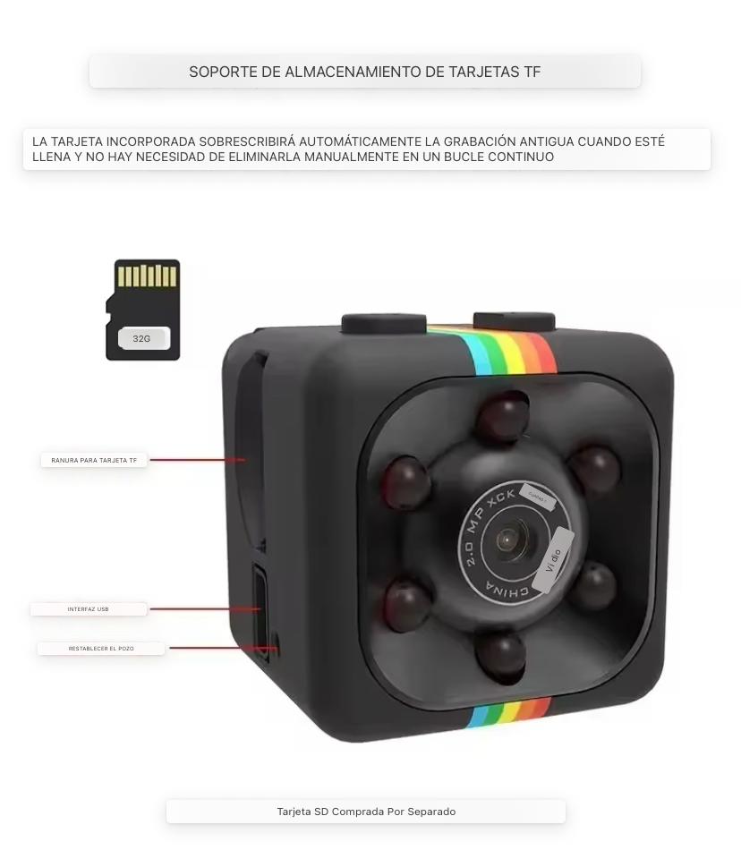 Mini Camara Cuadrada Sq11