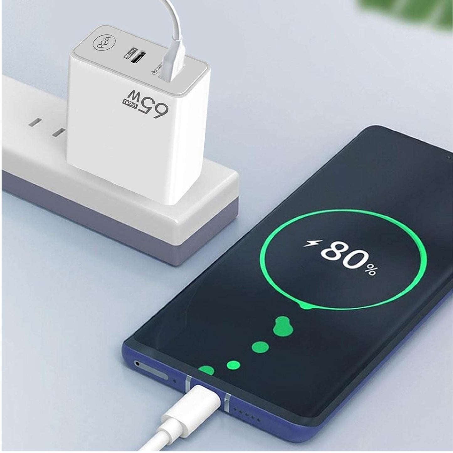 Cargador Celular 65w Carga Rapida Pared