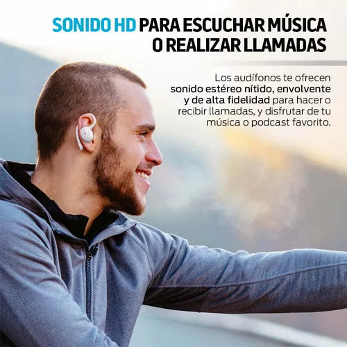 Audifonos Inalambricos Deportivos Blanco