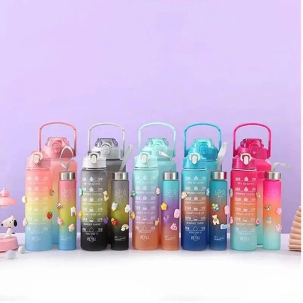 Set De 3 Termos Botella De Agua Motivaci