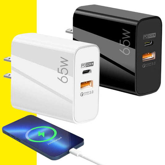 Cargador Celular 65w Carga Rapida Pared