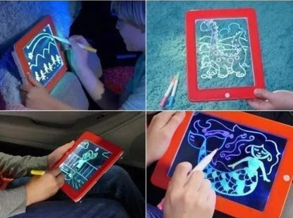 Tablero Magic Pad Con Luz Led Marcadores