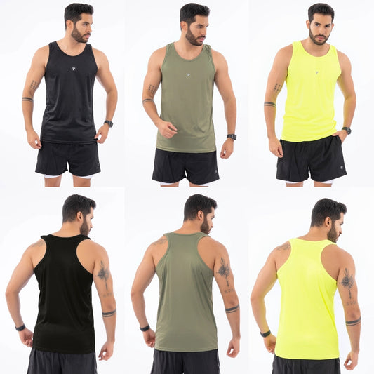 Camisilla Deportiva Slim Fit Gym Hombre