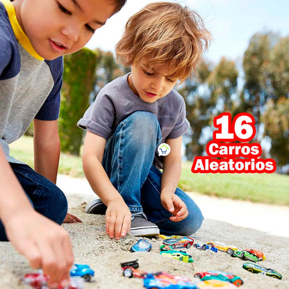 Set X6 Carros De Carreras Veloces 18691