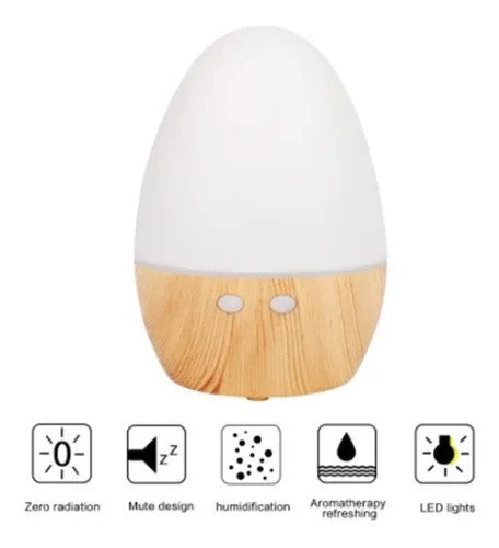 Humificador Difusor Aromas 160ml Led