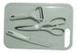 Set X4 Tabla Picar Pelador Cuchillo Tijera