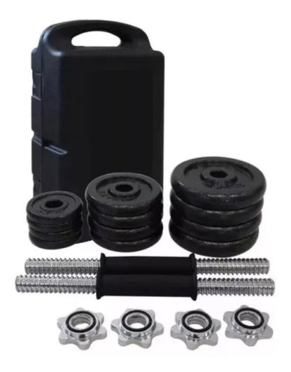 Kit Mancuernas 20kg Discos Pesas Ejercicio