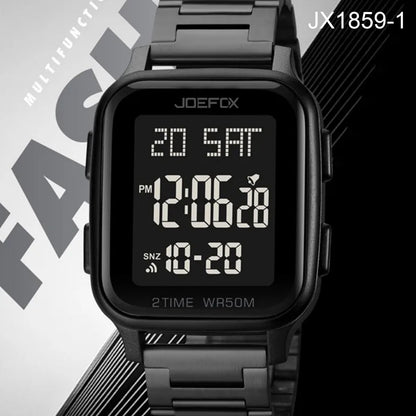 Jx18591 Negro Metálico Hombre Reloj