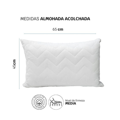 Set X 2 Almohadas Acolchadas 65x45cm