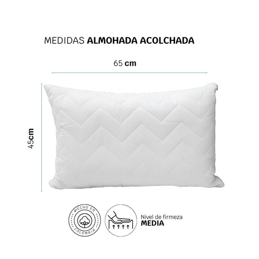Set X 2 Almohadas Acolchadas 65x45cm