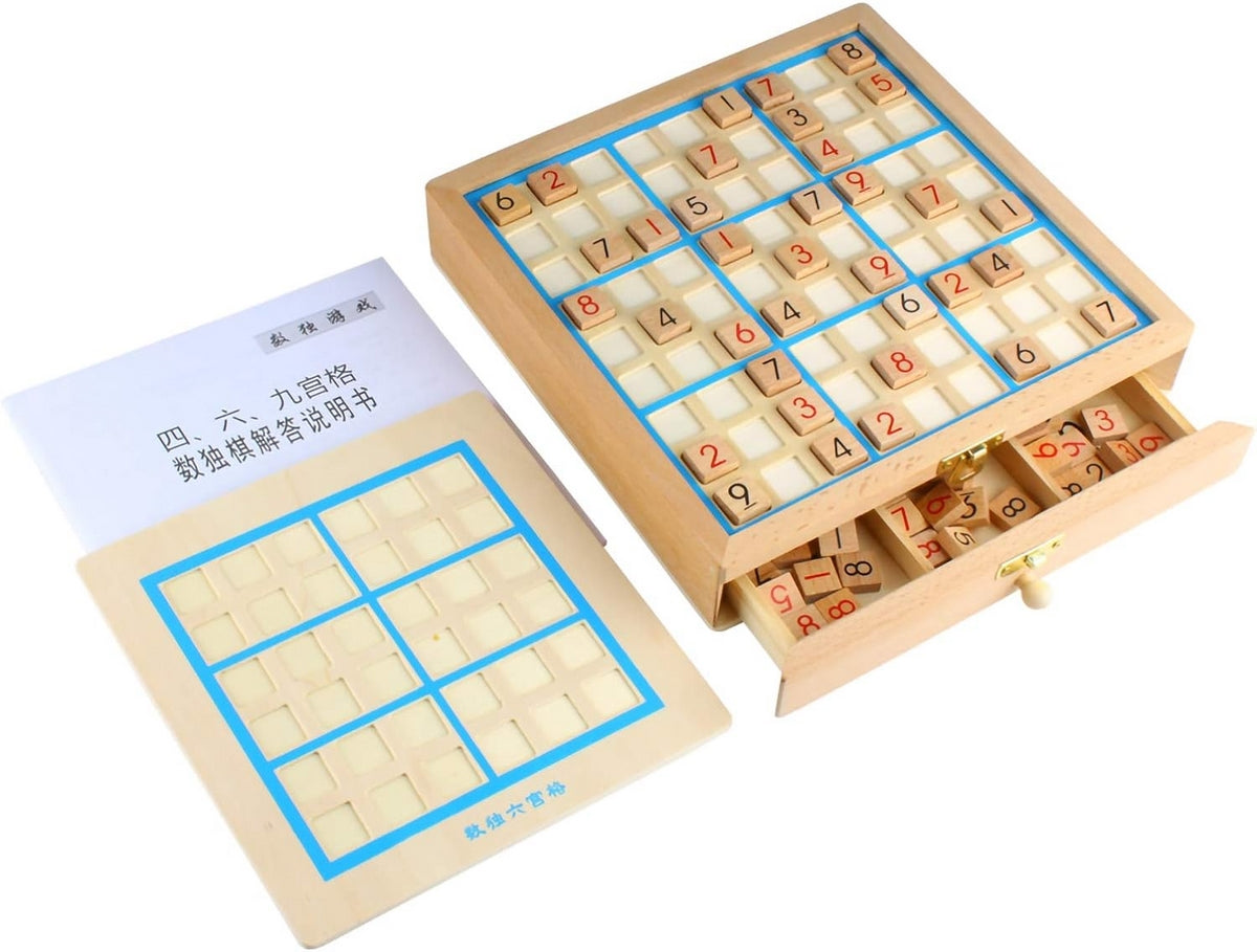 Sudoku Madera Juego Mental Matematico