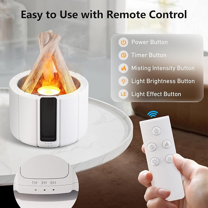 Humidificador Difusor Aroma Fogatacontr