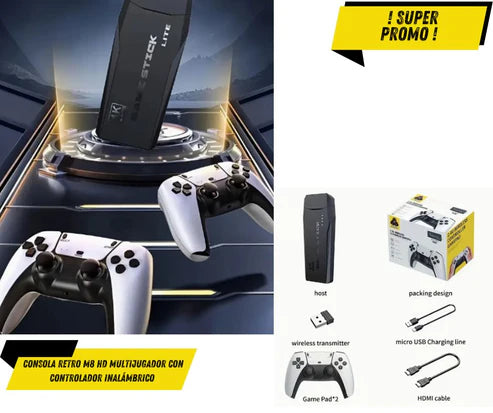 Consola Retro M8 Hd Multijugador Con Con