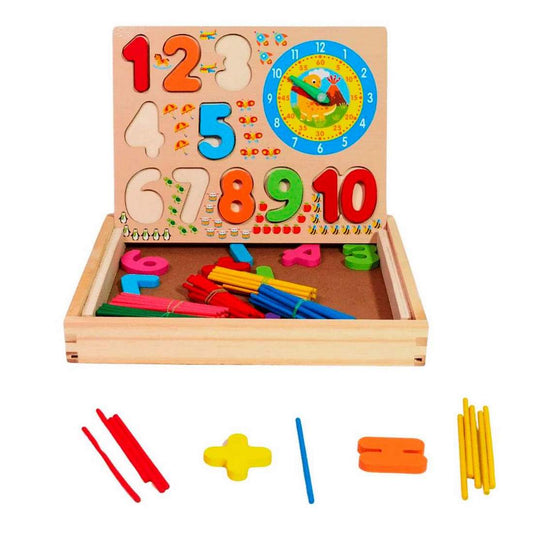 Juego Tablero Didactico Madera