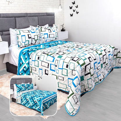Combo Colcha Protector Sabanas
