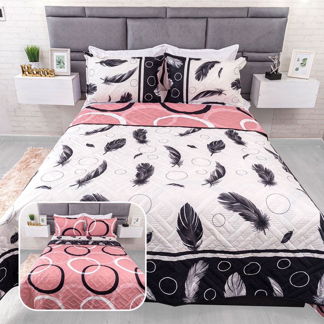 Combo Colcha Protector Sabanas