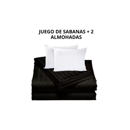 Combo Sabanas Queen Dúo Almohadas