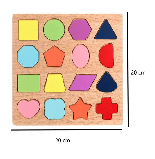Juego Madera Figuras Geometricas Objeto