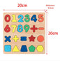 Juego Madera Numeros Figuras Objeto Enca