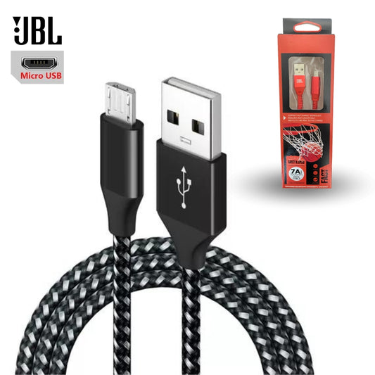 Cable Cargador Acordonado Plano Tipo V8