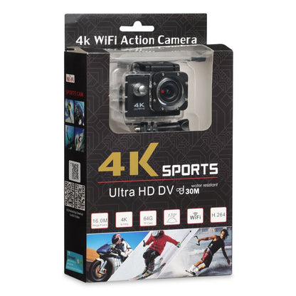 Camara 4K Deportiva Wifi Sumergible Mini