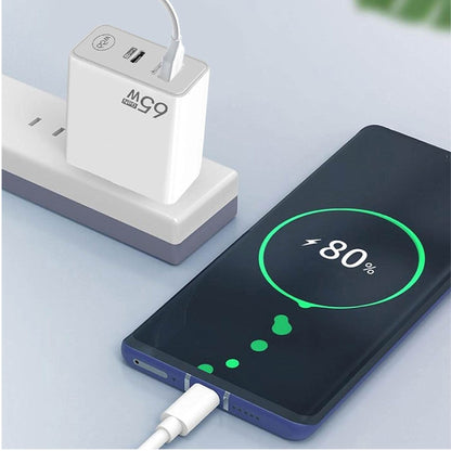 Cargador Celular 65w Carga Rapida Pared