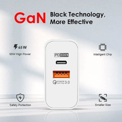 Cargador Celular 65w Carga Rapida Pared