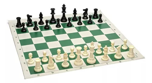 Juego Ajedrez Plegable De Vinilo